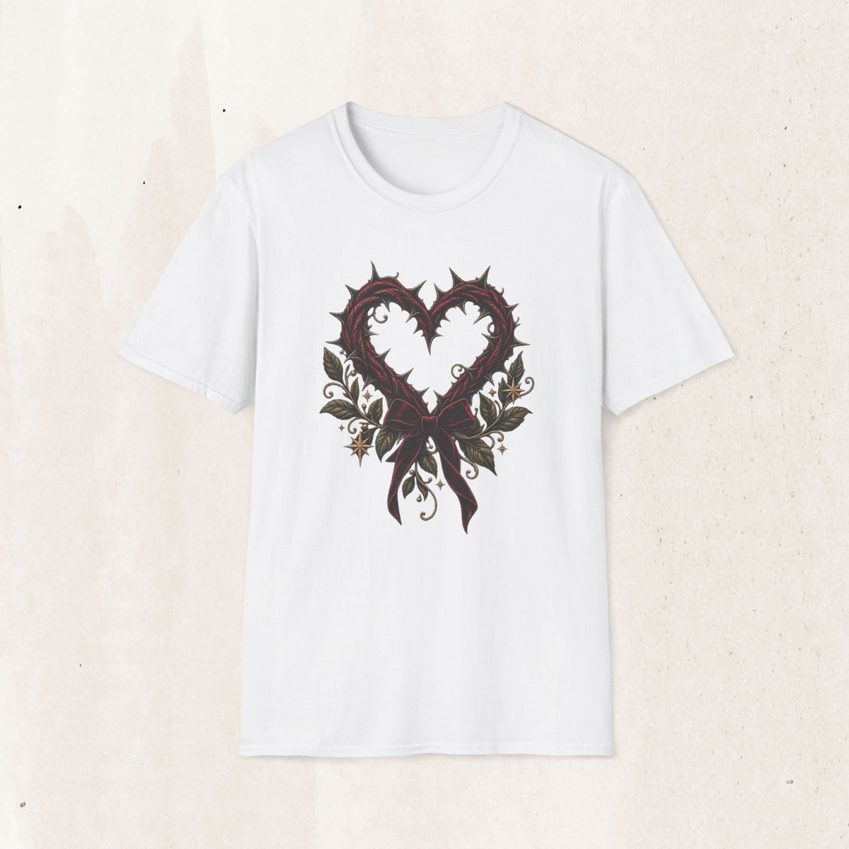 Thorn Heart Graphic Tee – Gothic Floral
