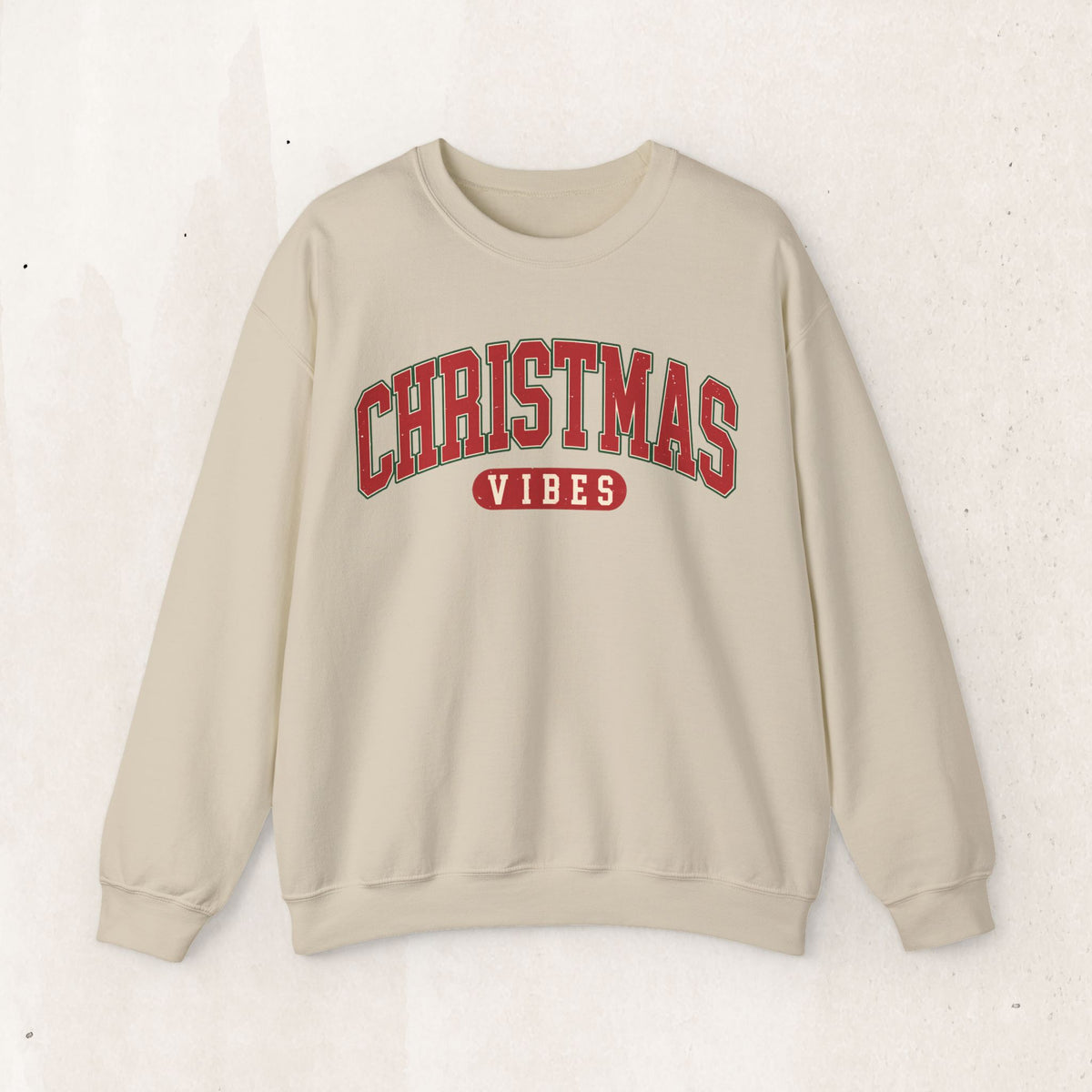 Christmas Vibes vintage collegiate sweatshirt