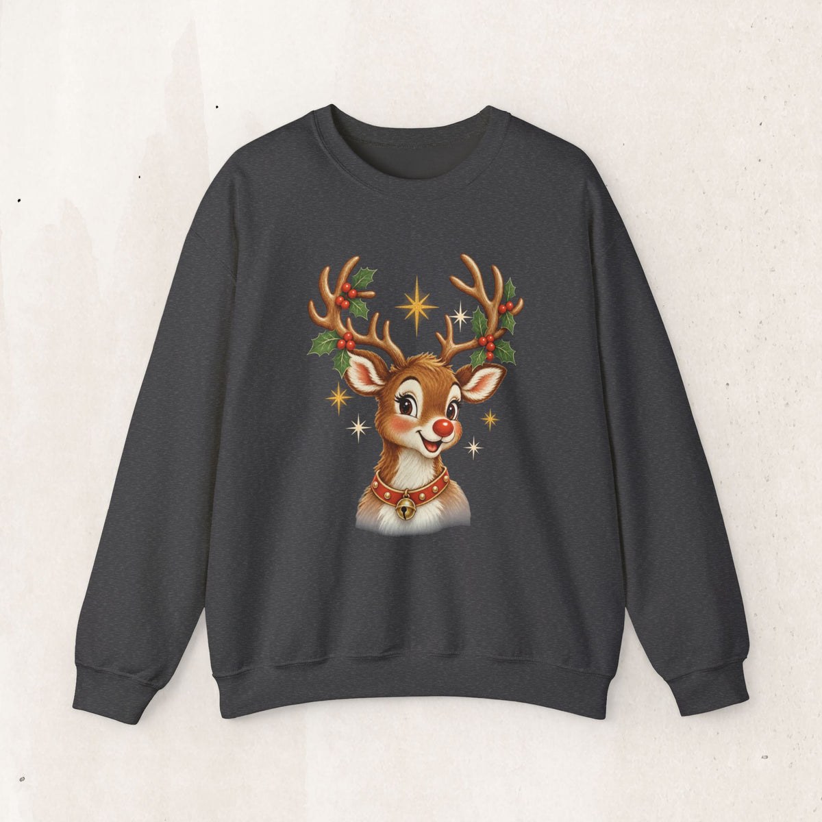 Vintage Rudolph Graphic Crewneck Sweatshirt
