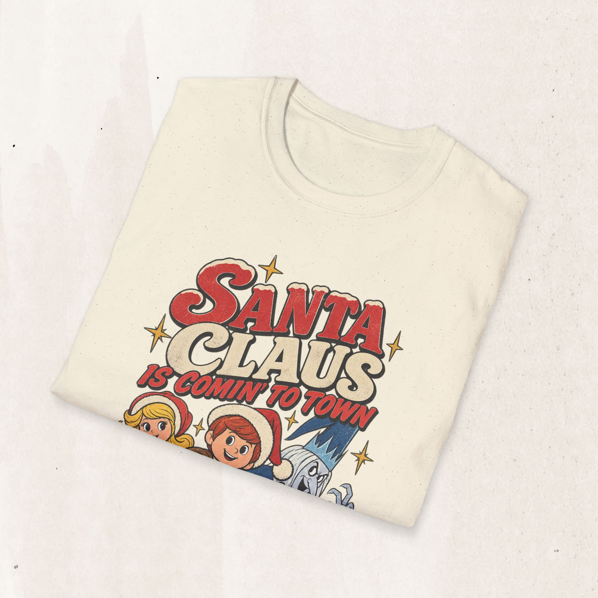 Santa Claus Is Comin' To Town Christmas Tee