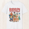Rudolph The Red-Nosed Reindeer Christmas Tee – Vintage Holiday Shirt – White