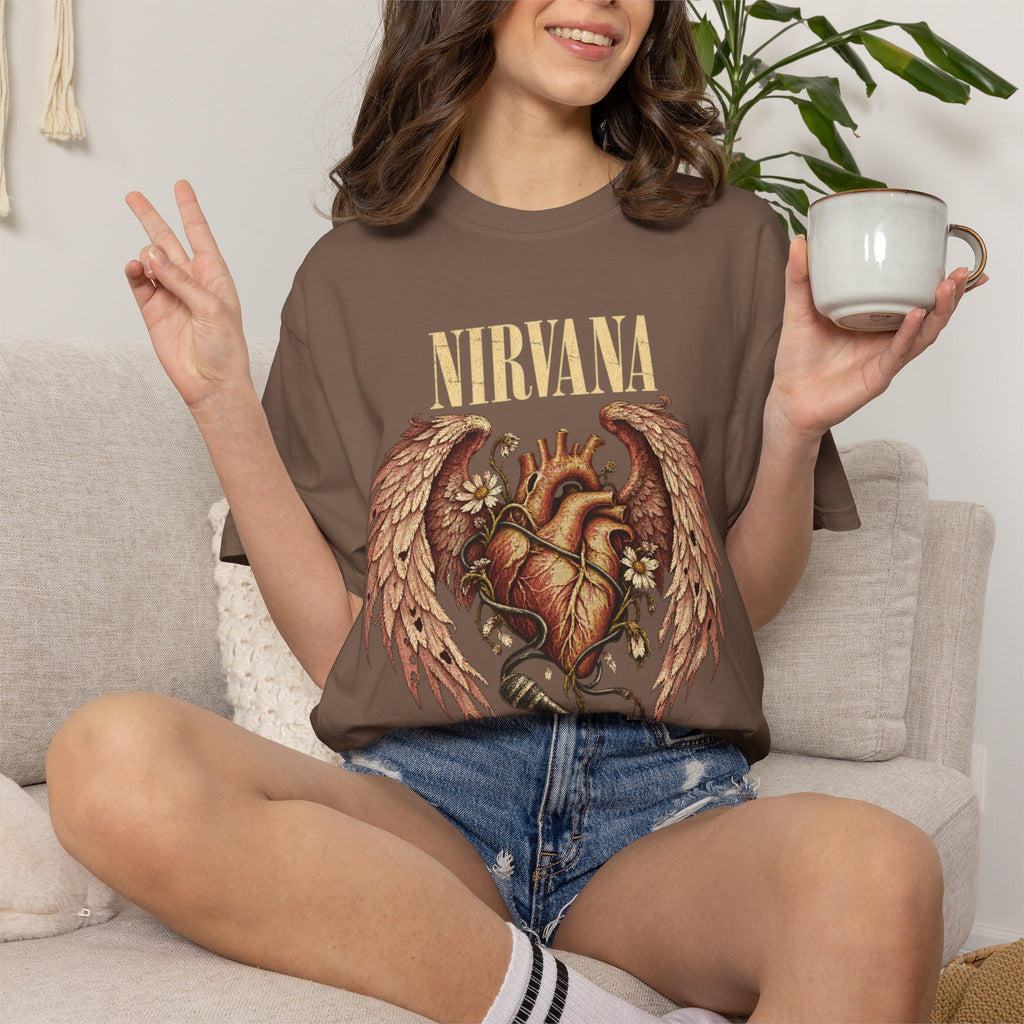 Nirvana "In Utero" Heart Wings Tee