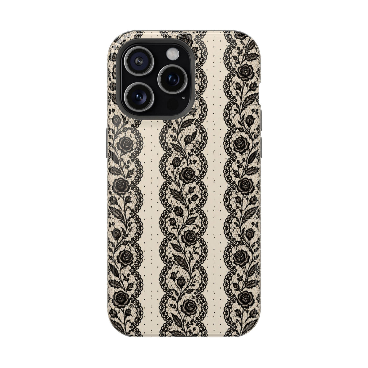 Lace Stripes Magnetic Phone Case, alternate view