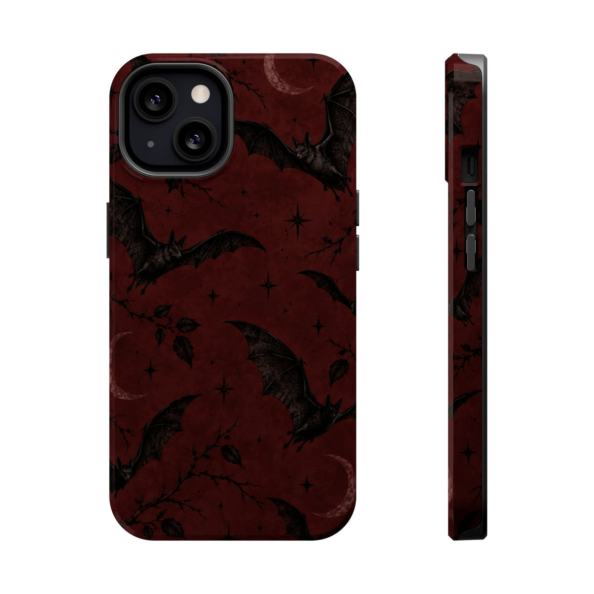 Gothic Bat Moon Magnetic Phone Case, alternate view