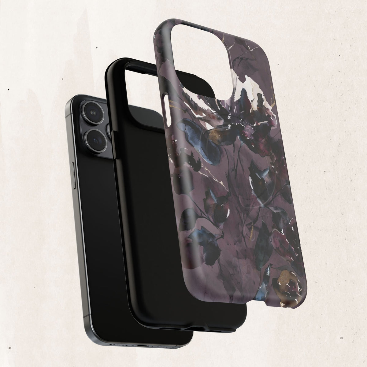 Floral Noir Magnetic Phone Case
