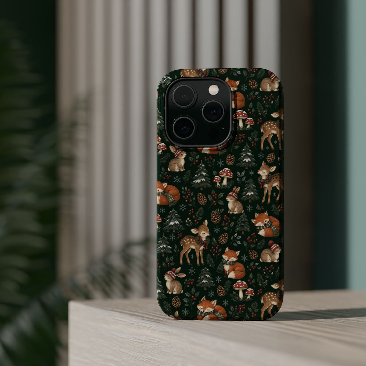 Woodland Fox & Deer MagSafe Phone Case, alternate view