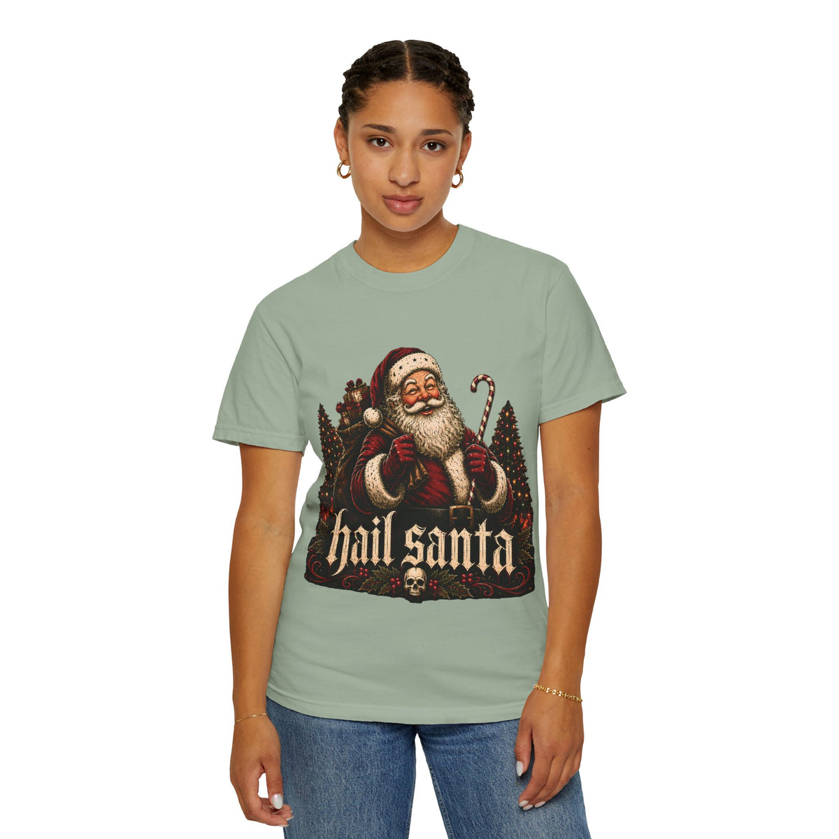 Hail Santa Vintage Graphic Tee