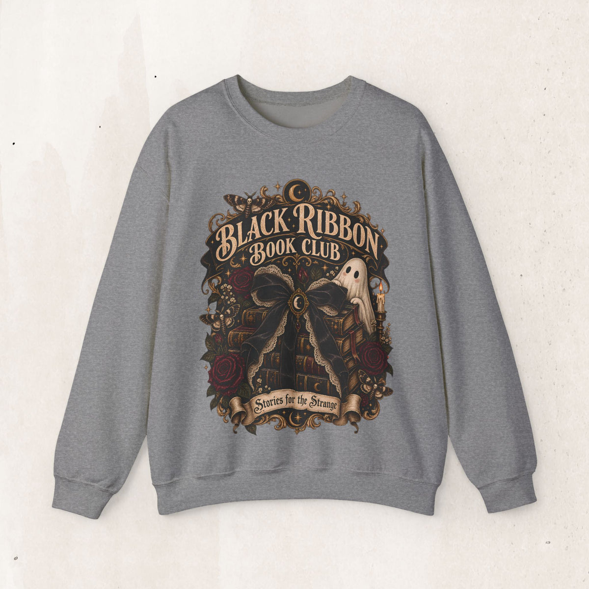 Black Ribbon Book Club Crewneck Sweatshirt