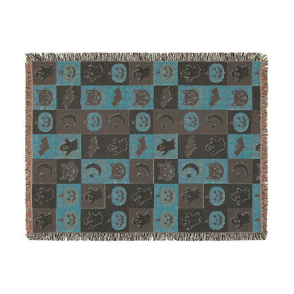 Halloween Patchwork Woven Blanket