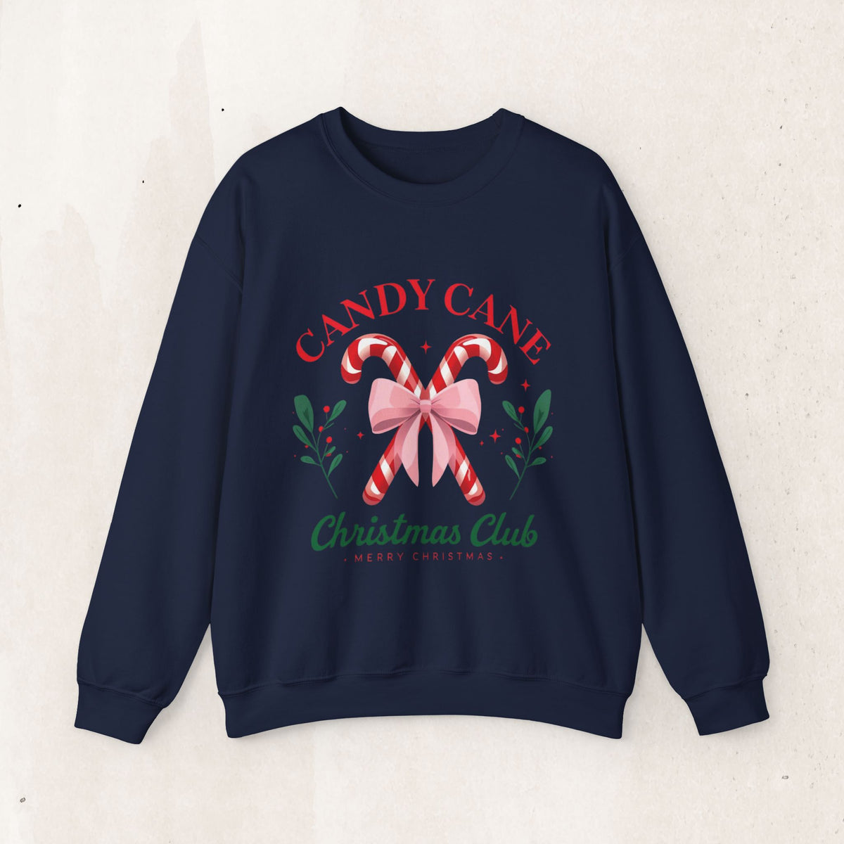 Candy Cane Christmas Club Crewneck Sweatshirt