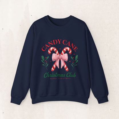 Candy Cane Christmas Club Crewneck Sweatshirt