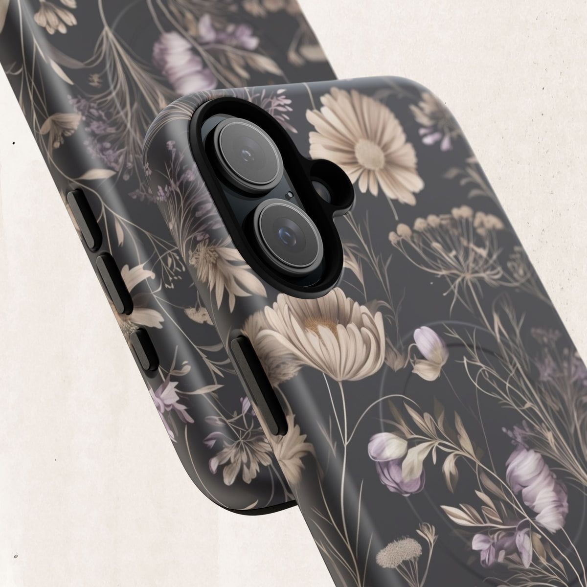 Floral Noir Tough Magnetic Phone Case