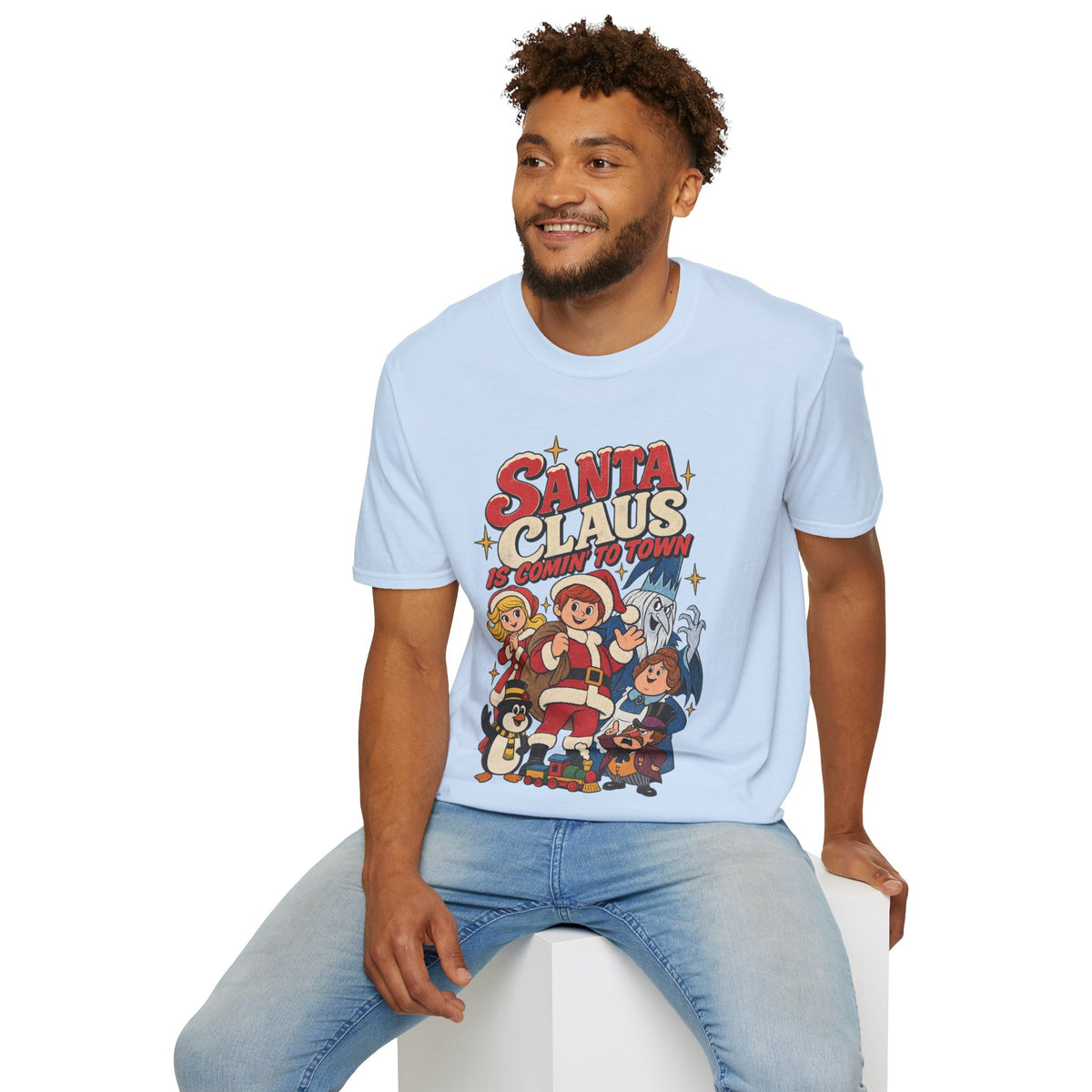 Santa Claus Is Comin' To Town Christmas Tee