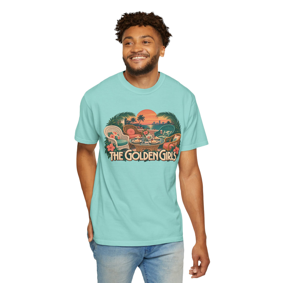Golden Girls Retro Sunset Tee