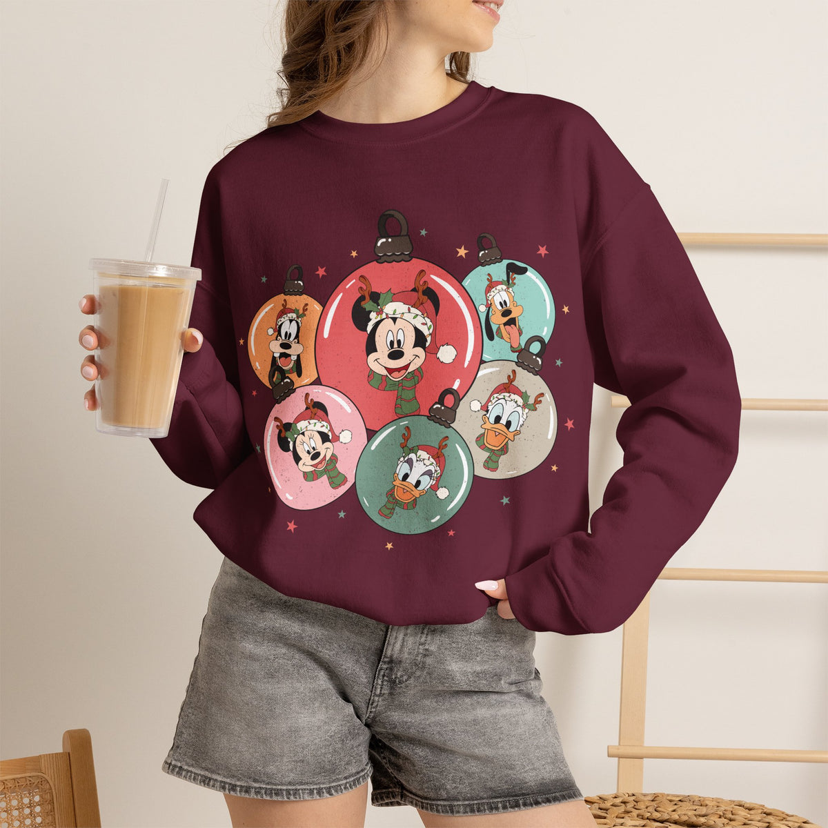 Mickey and Friends Holiday Ornament Sweatshirt – photo 3