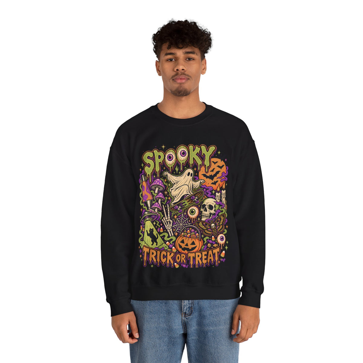 Halloween Spooky Trick or Treat Sweatshirt