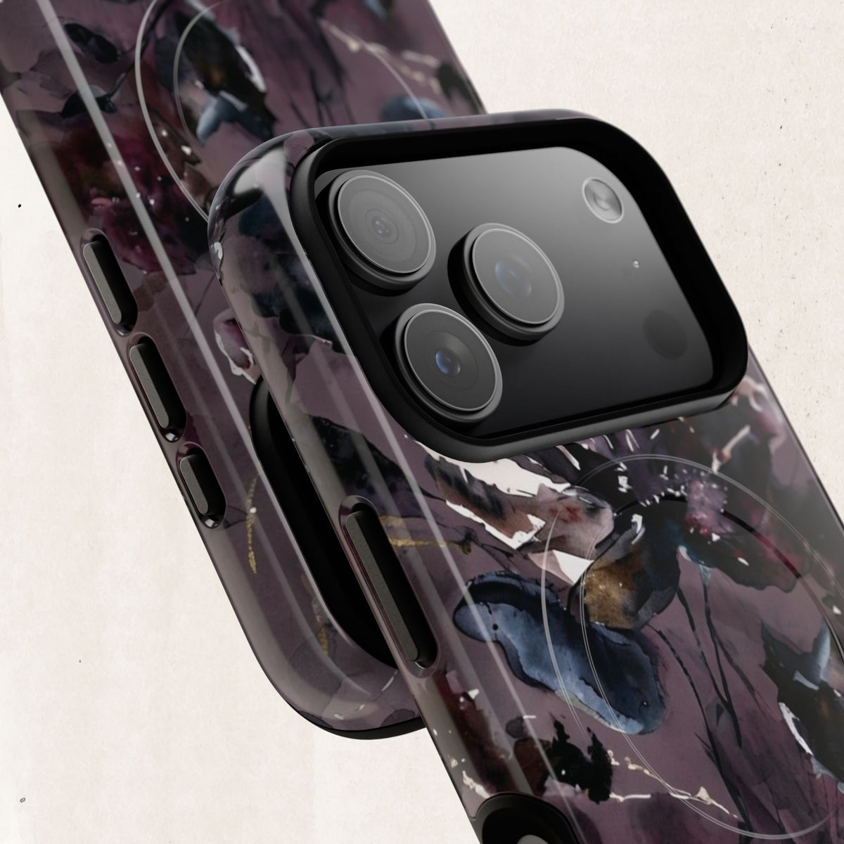 Floral Noir Magnetic Phone Case