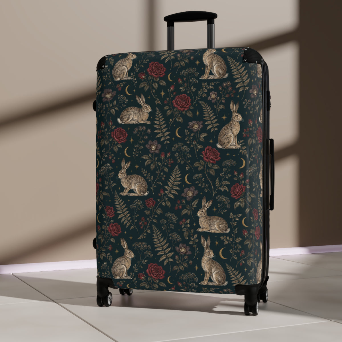 Vintage Rabbit & Rose Luggage