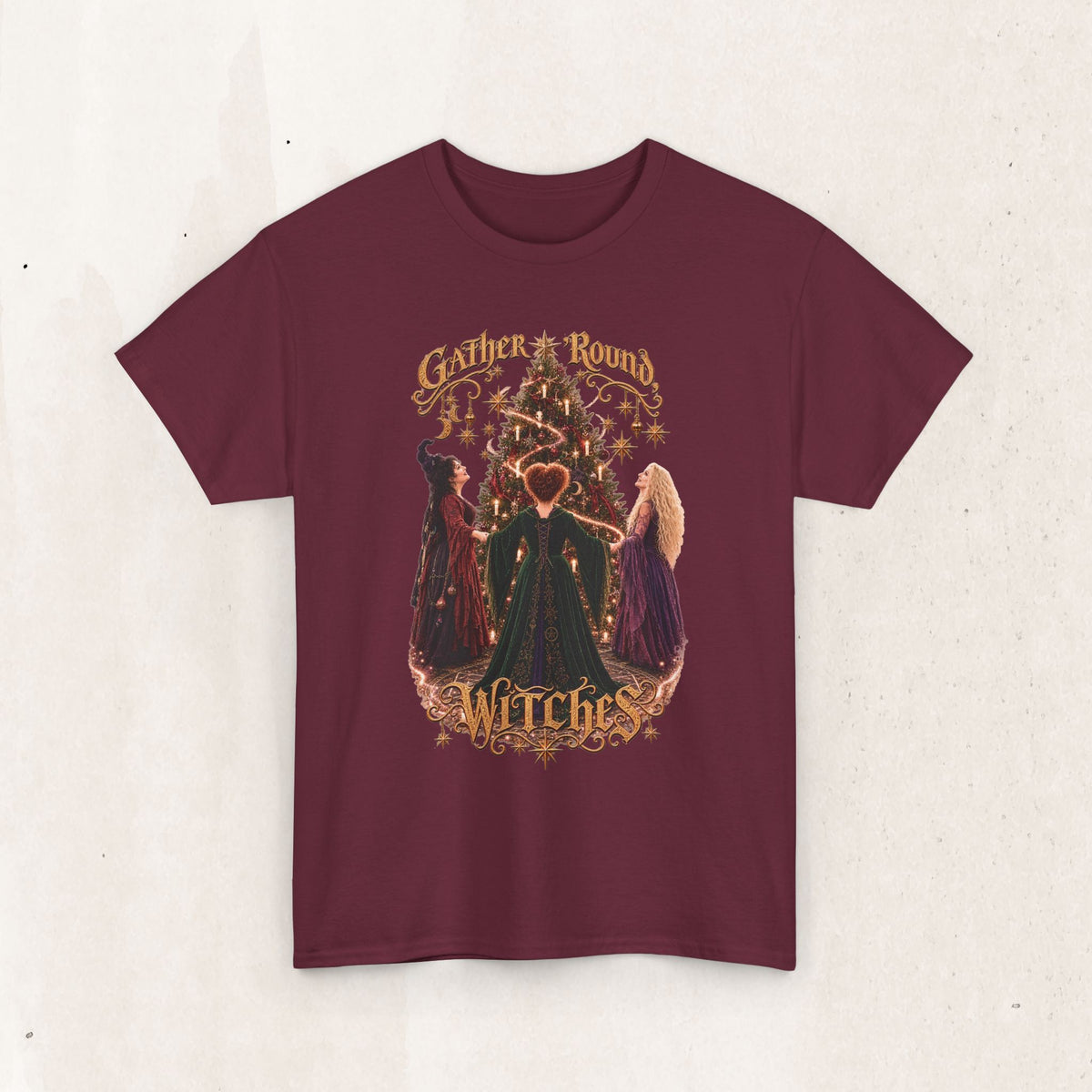 Sanderson Sisters Christmas Tee | Gather 'Round Witches! Printify