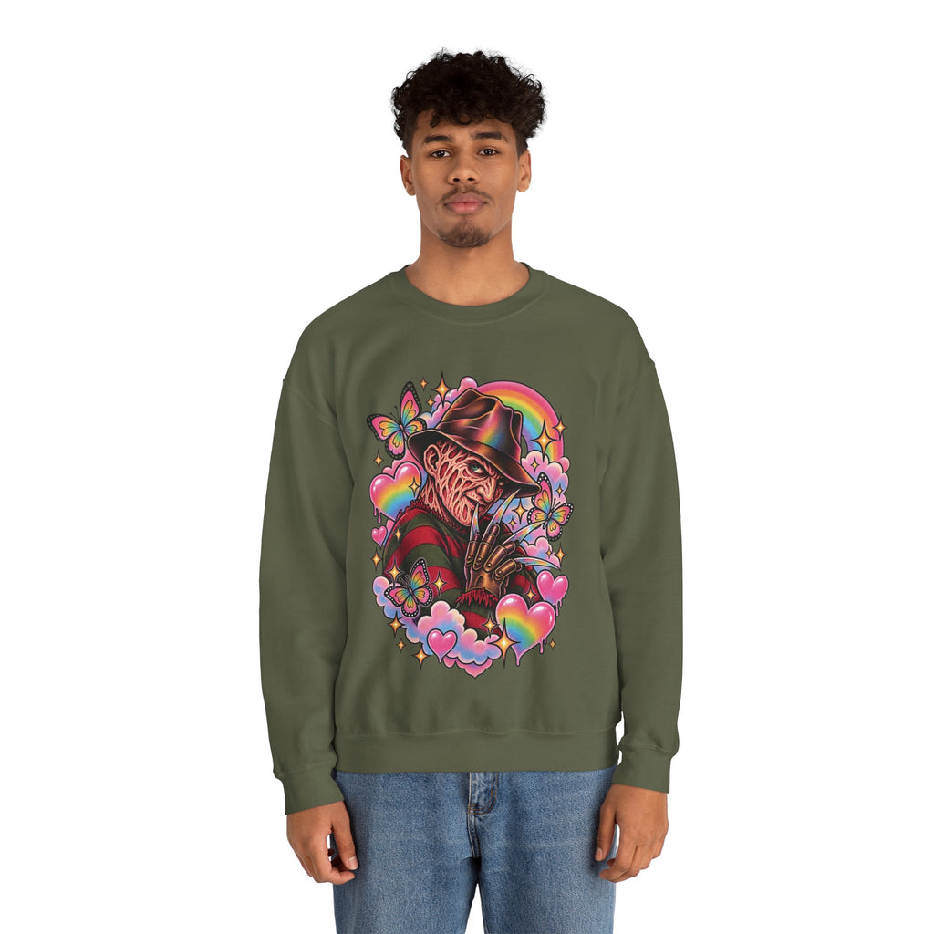 Freddy Krueger Rainbow Crewneck Sweatshirt