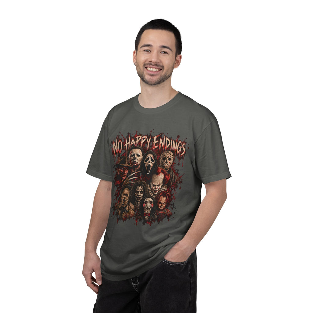 Horror Icons "No Happy Endings" Tee