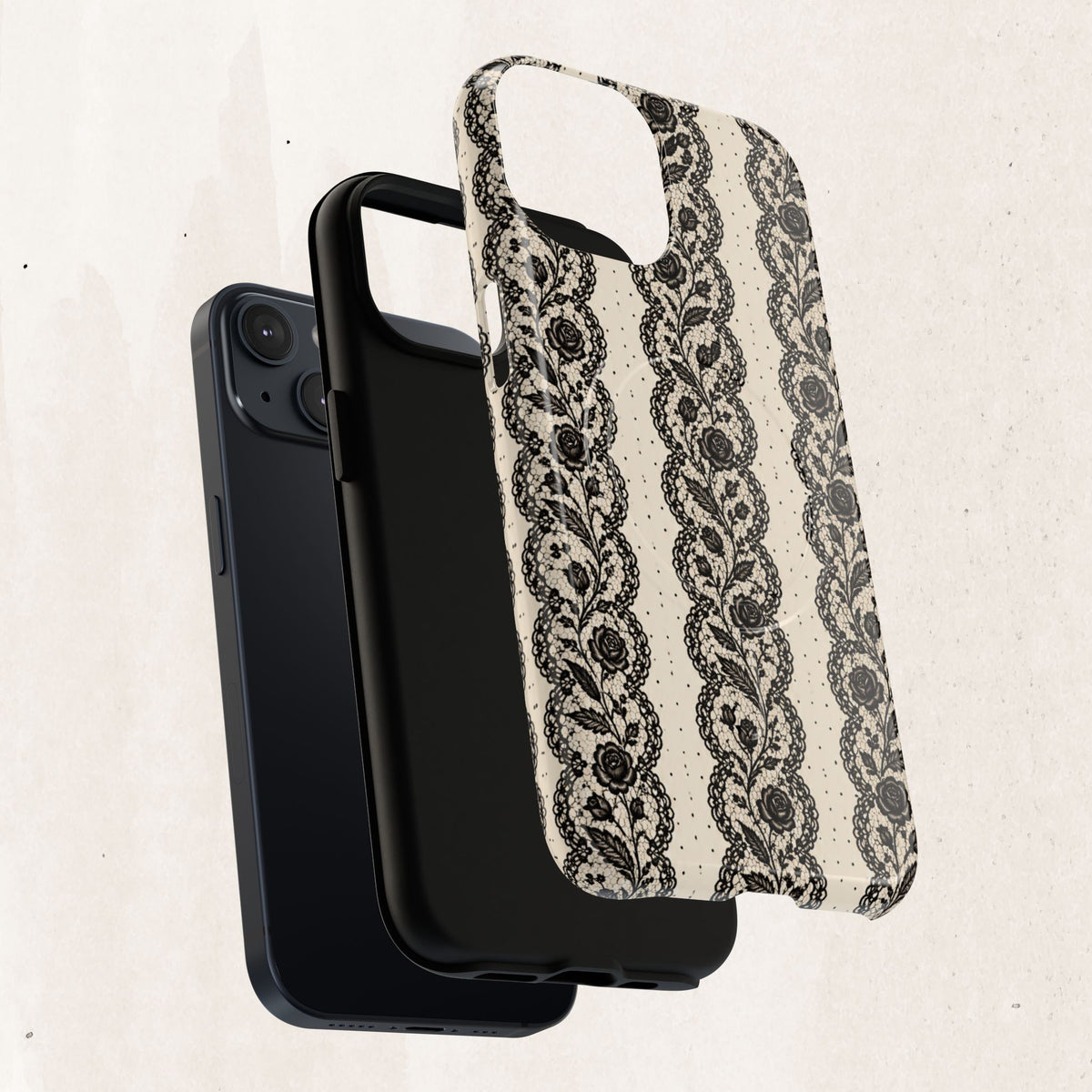 Lace Stripes Magnetic Phone Case