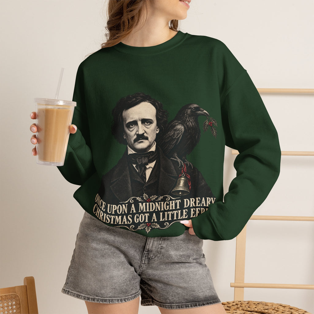 Edgar Allan Poe Christmas Crewneck Sweatshirt