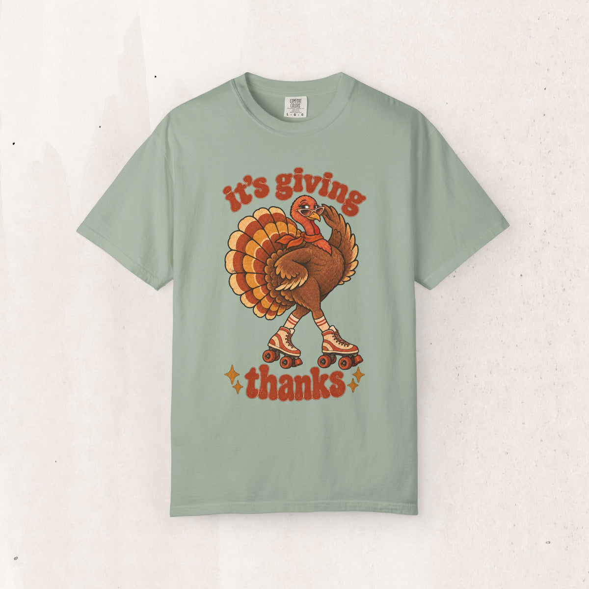 Thanksgiving Roller Turkey "It's Giving Thanks" Tee