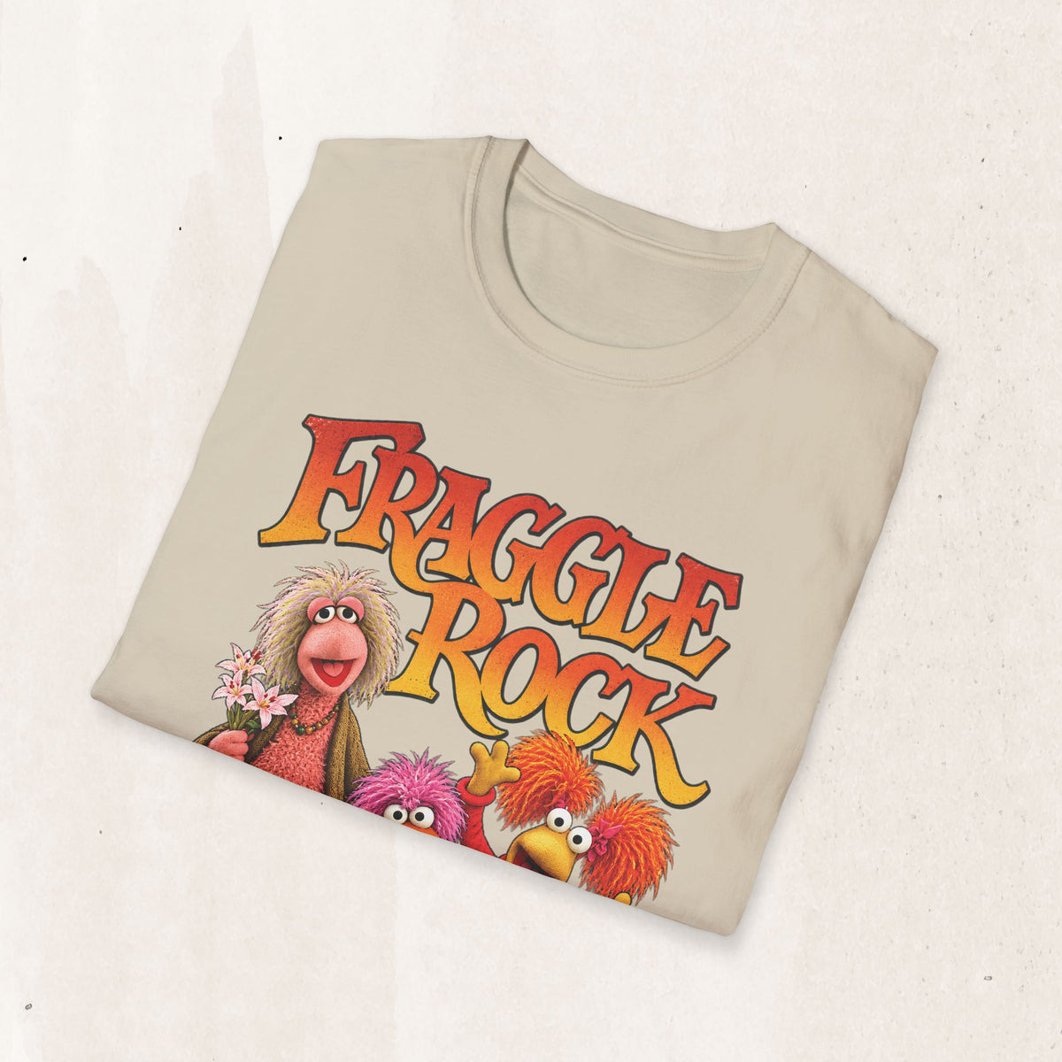 Fraggle Rock Vintage Graphic Tee in Sand, alternate view