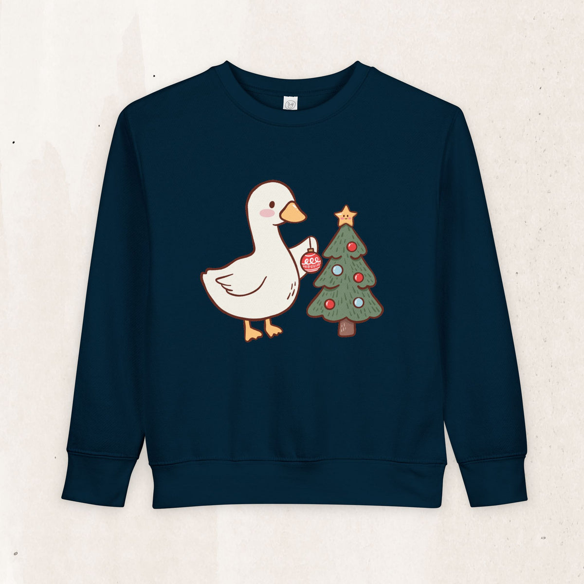 Decorating Duck Toddler Christmas Sweatshirt