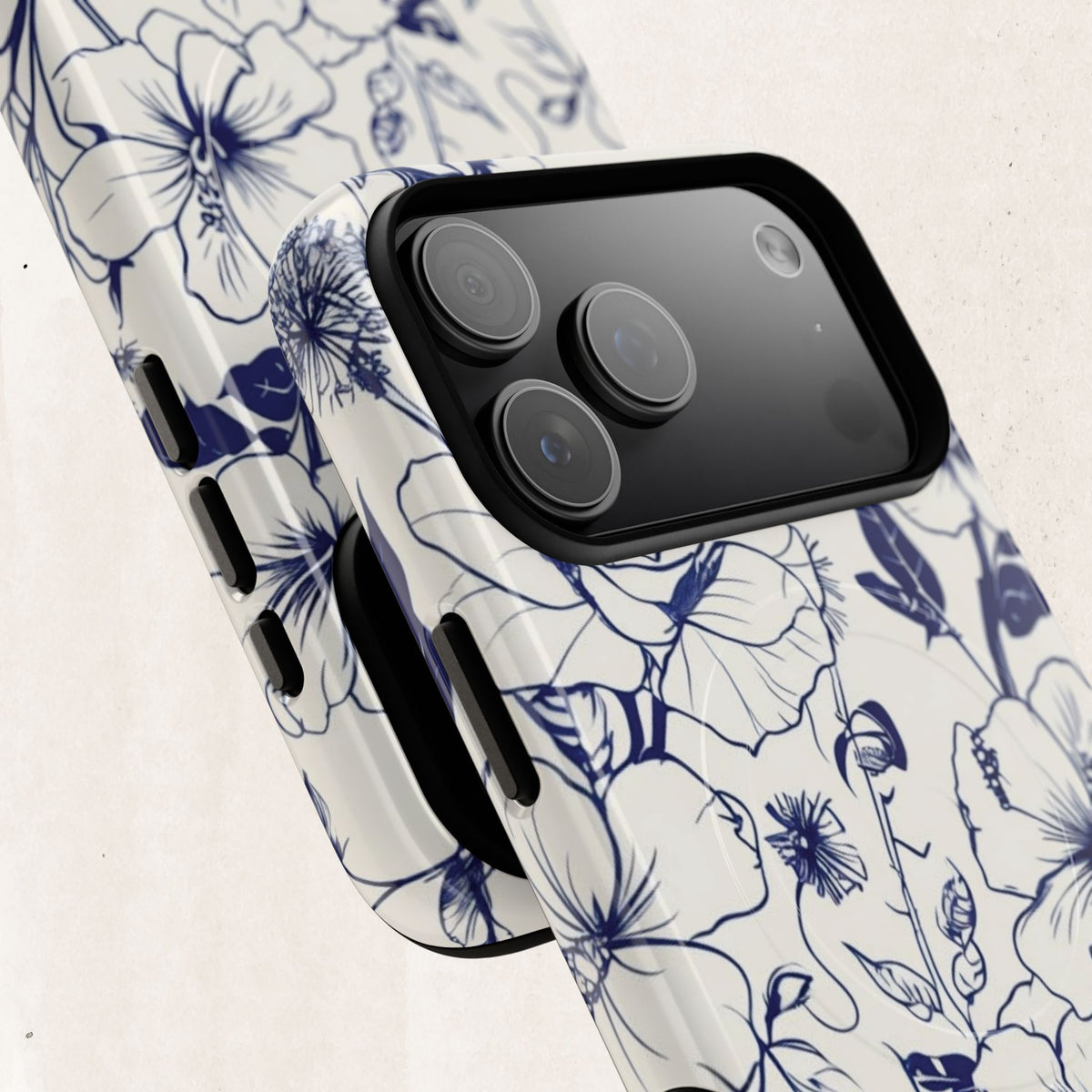 Floral Sketch Tough Magnetic Phone Case