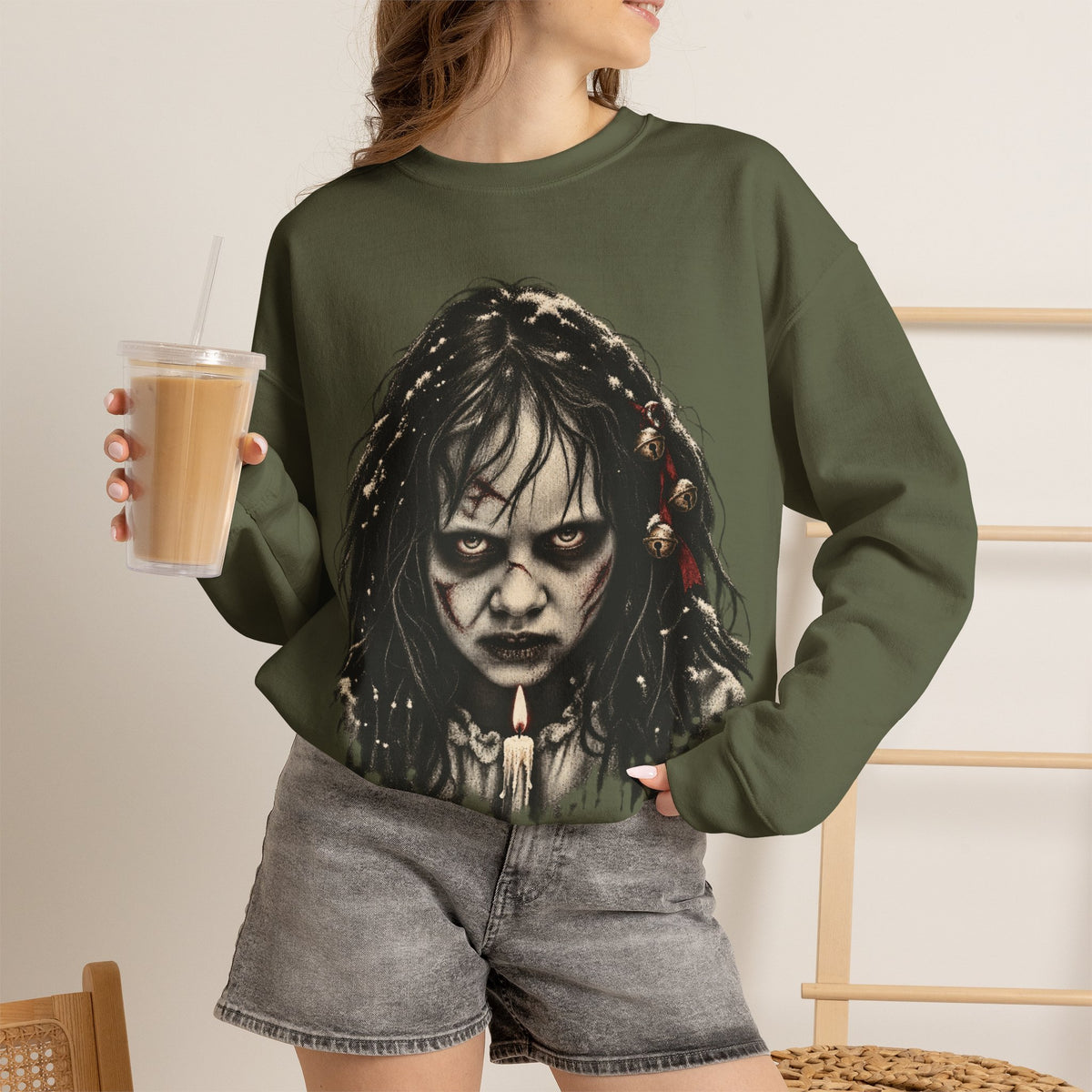 Exorcist Christmas Crewneck Sweatshirt