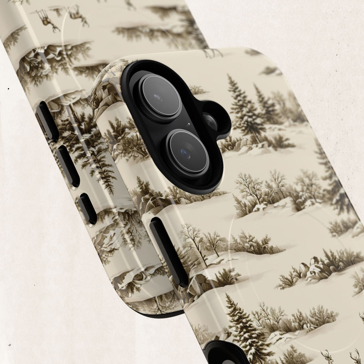 Deer & Pine Woodland Tough Magnetic Phone Case