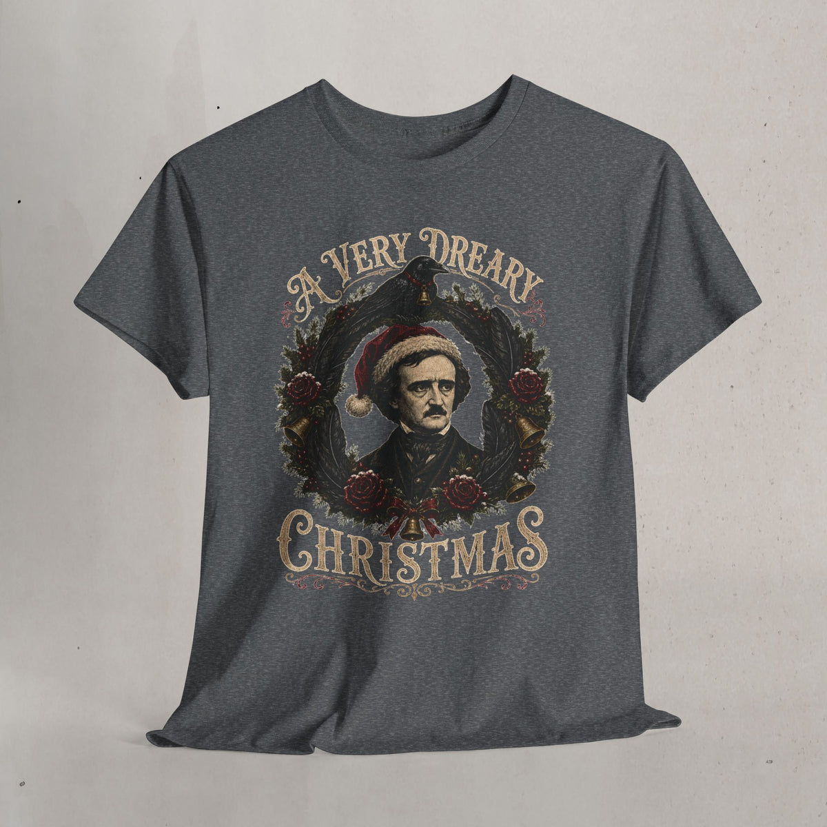 Edgar Allan Poe 'A Very Dreary Christmas' Graphic Tee