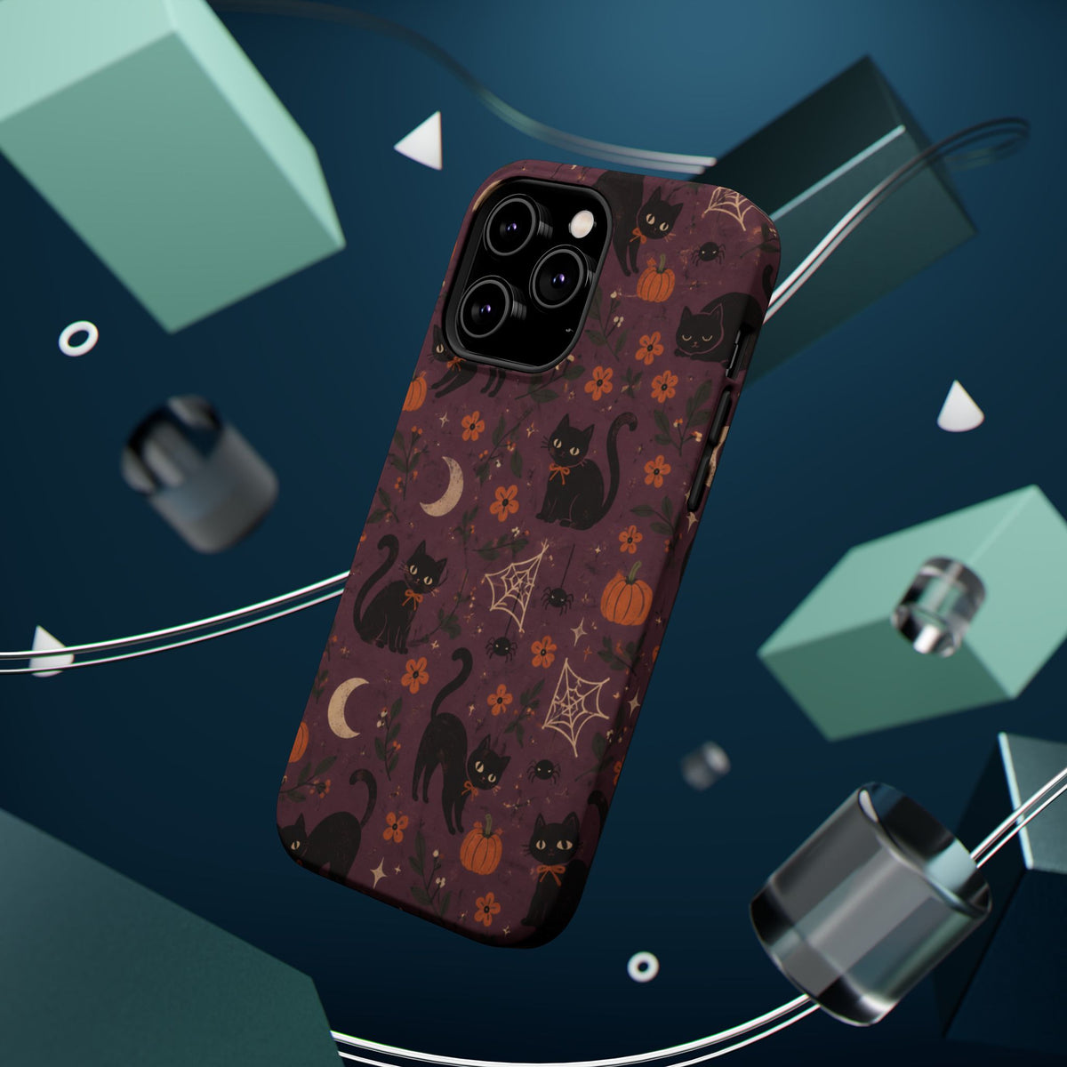 Halloween Black Cat MagSafe Phone Case, alternate view