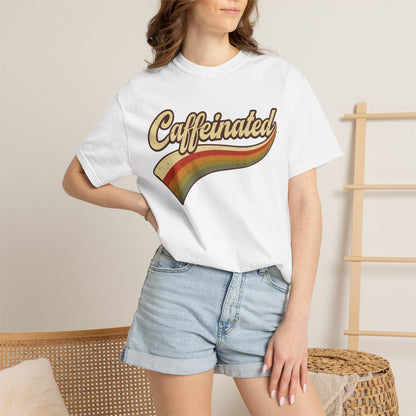 Caffeinated Retro Stripe Tee