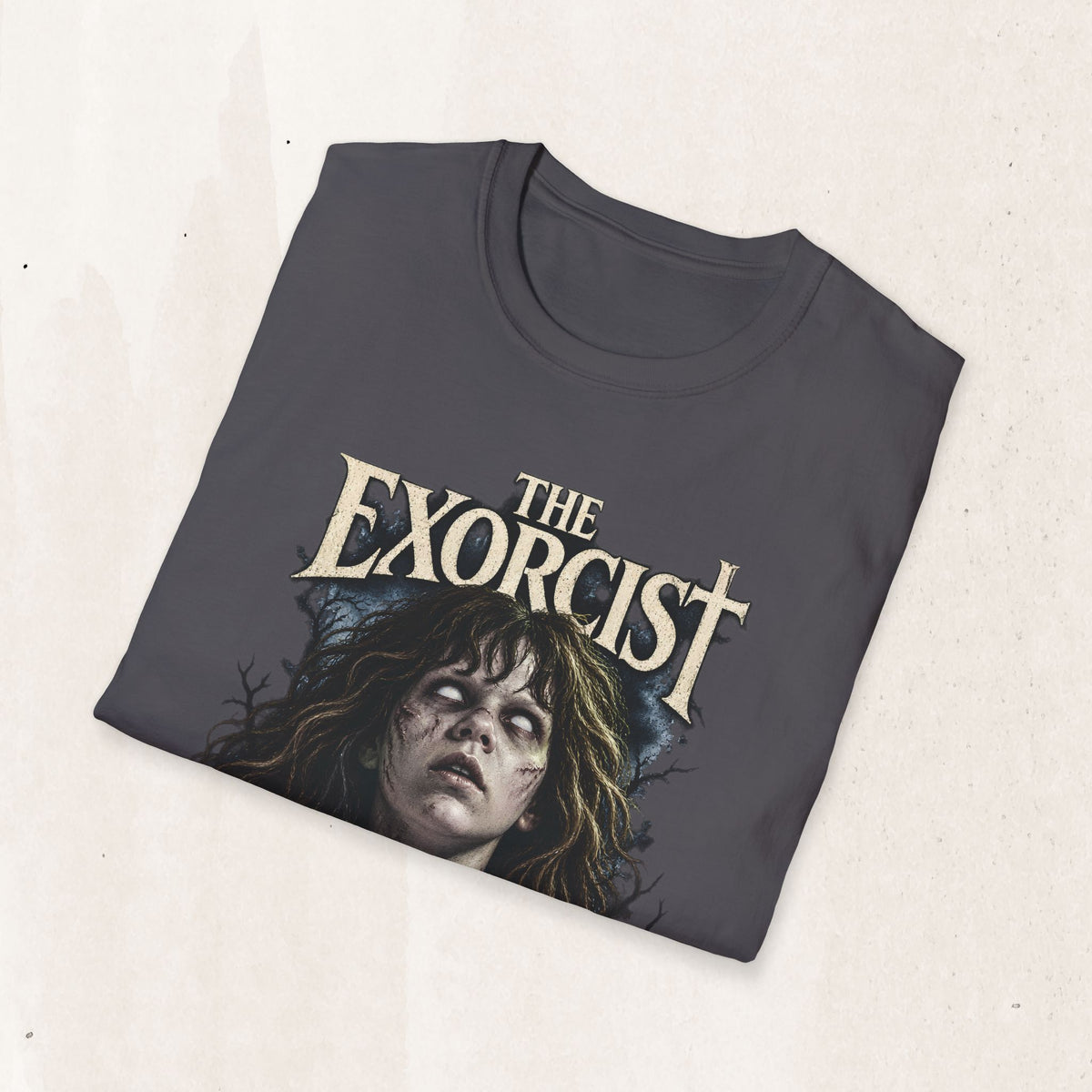 The Exorcist Graphic Tee in Charcoal, alternate view