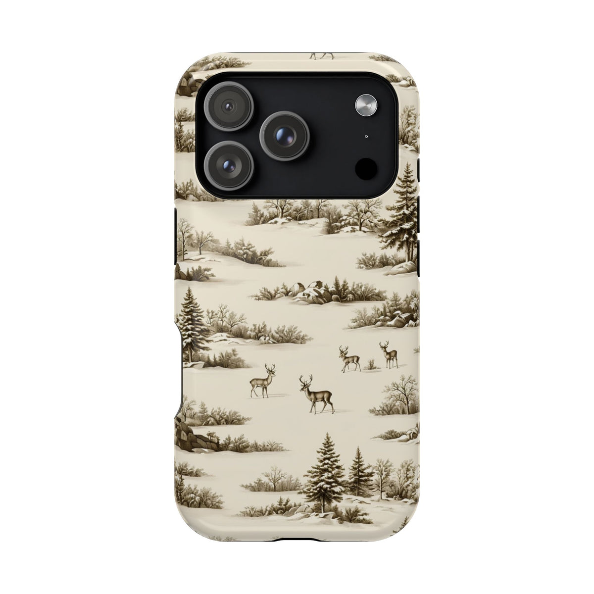 Deer & Pine Woodland Magnetic Phone Case, alternate view