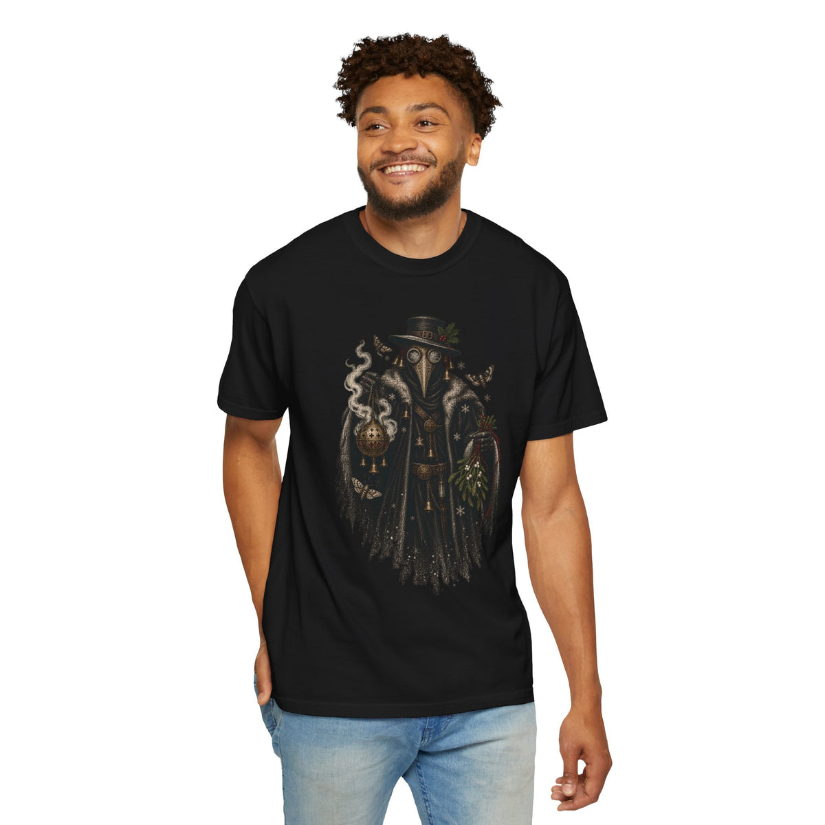 Plague Doctor Dark Christmas Tee