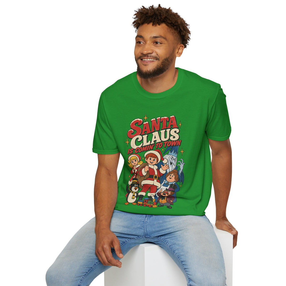 Santa Claus Is Comin' To Town Christmas Tee