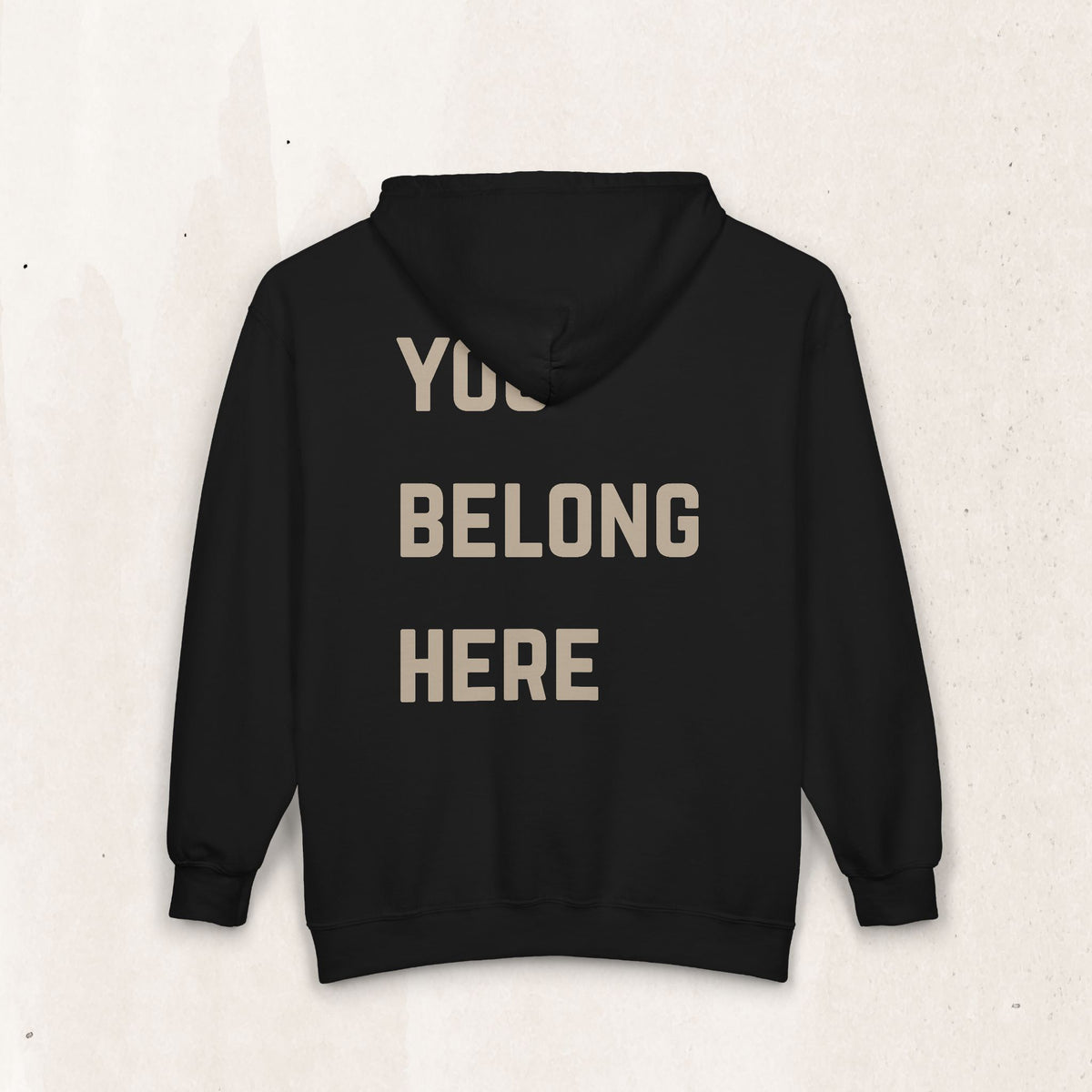 You Belong Here Zip Up Hoodie | Suicide Awareness Back Print