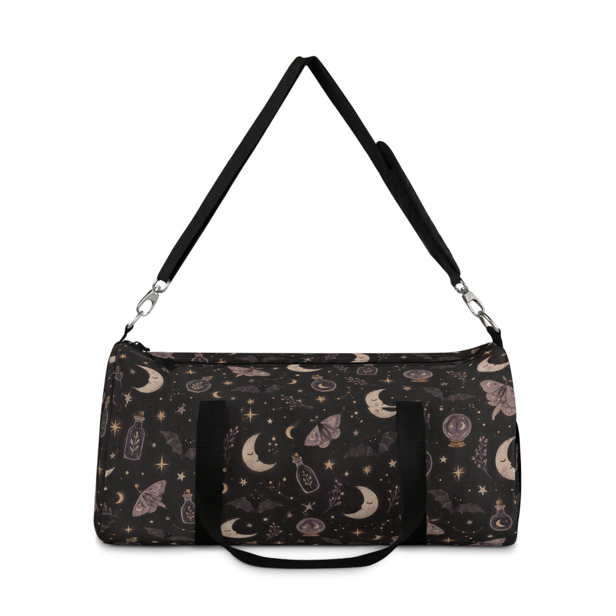 Mystic Moon & Moth Duffel Bag — Celestial Travel Bag