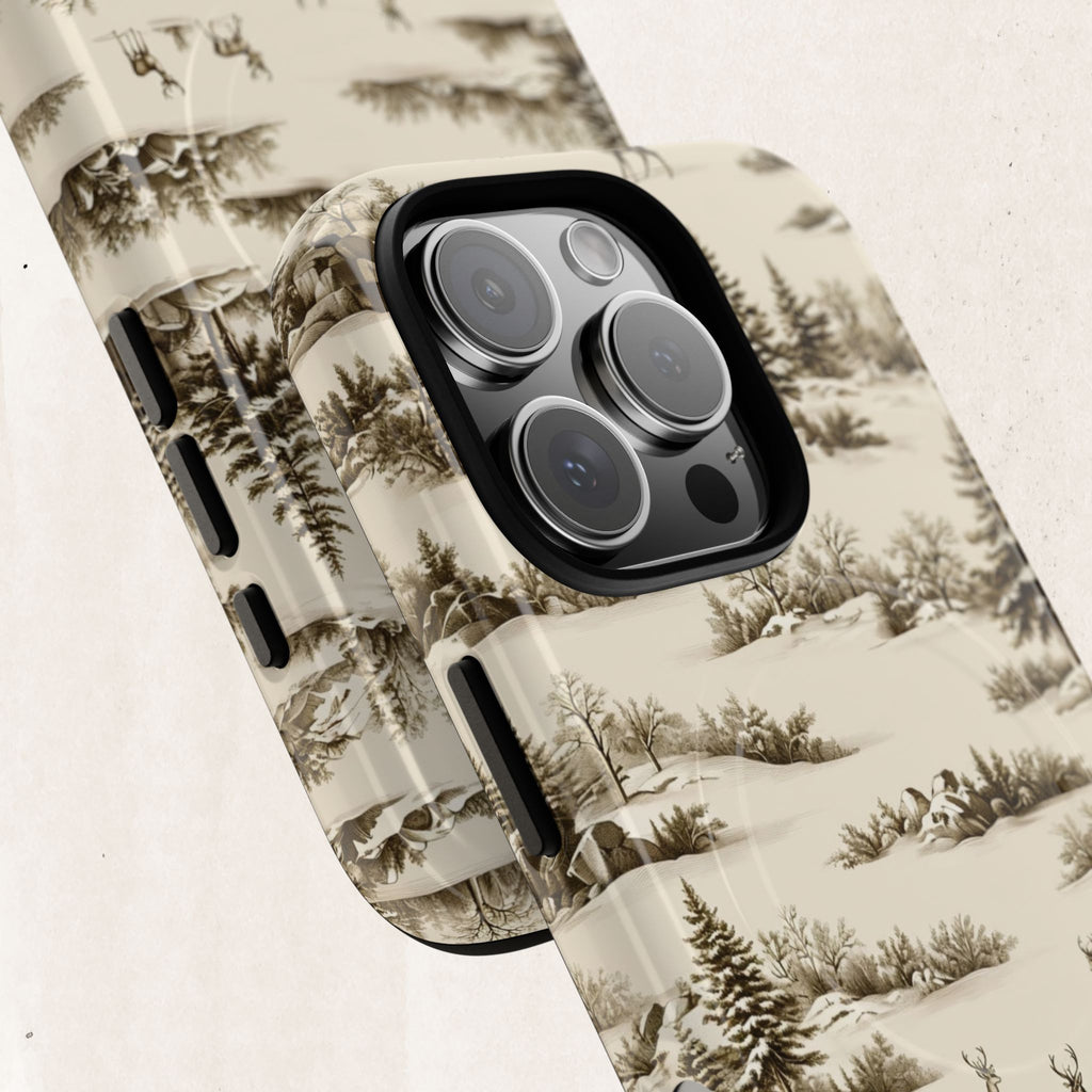 Deer & Pine Woodland Tough Magnetic Phone Case