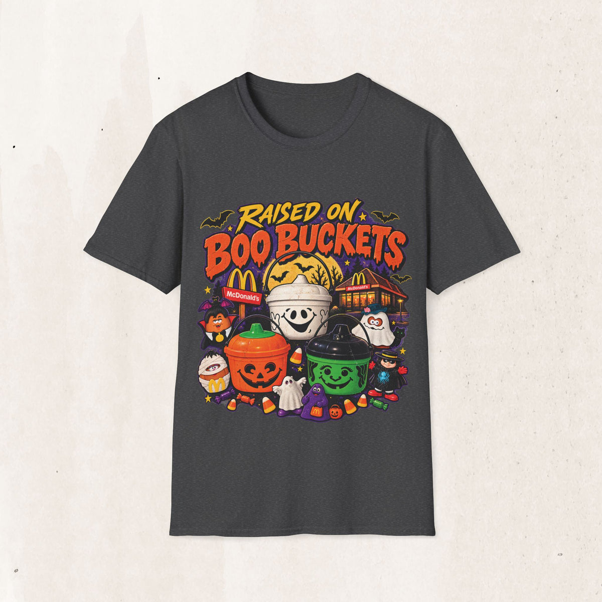 Halloween "Raised on Boo Buckets" Tee