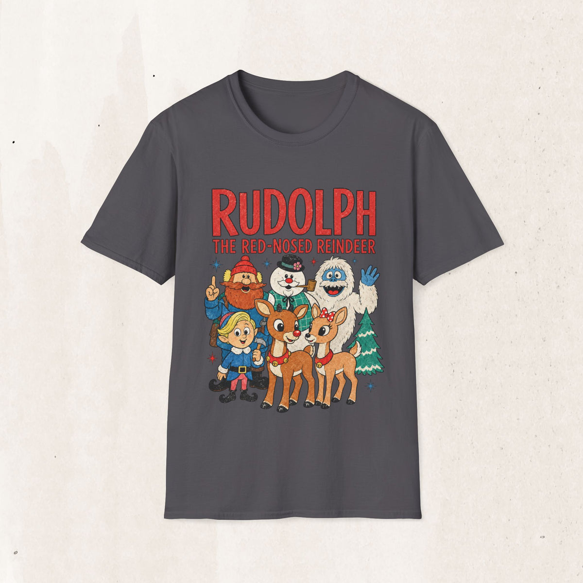 Rudolph The Red-Nosed Reindeer Christmas Tee