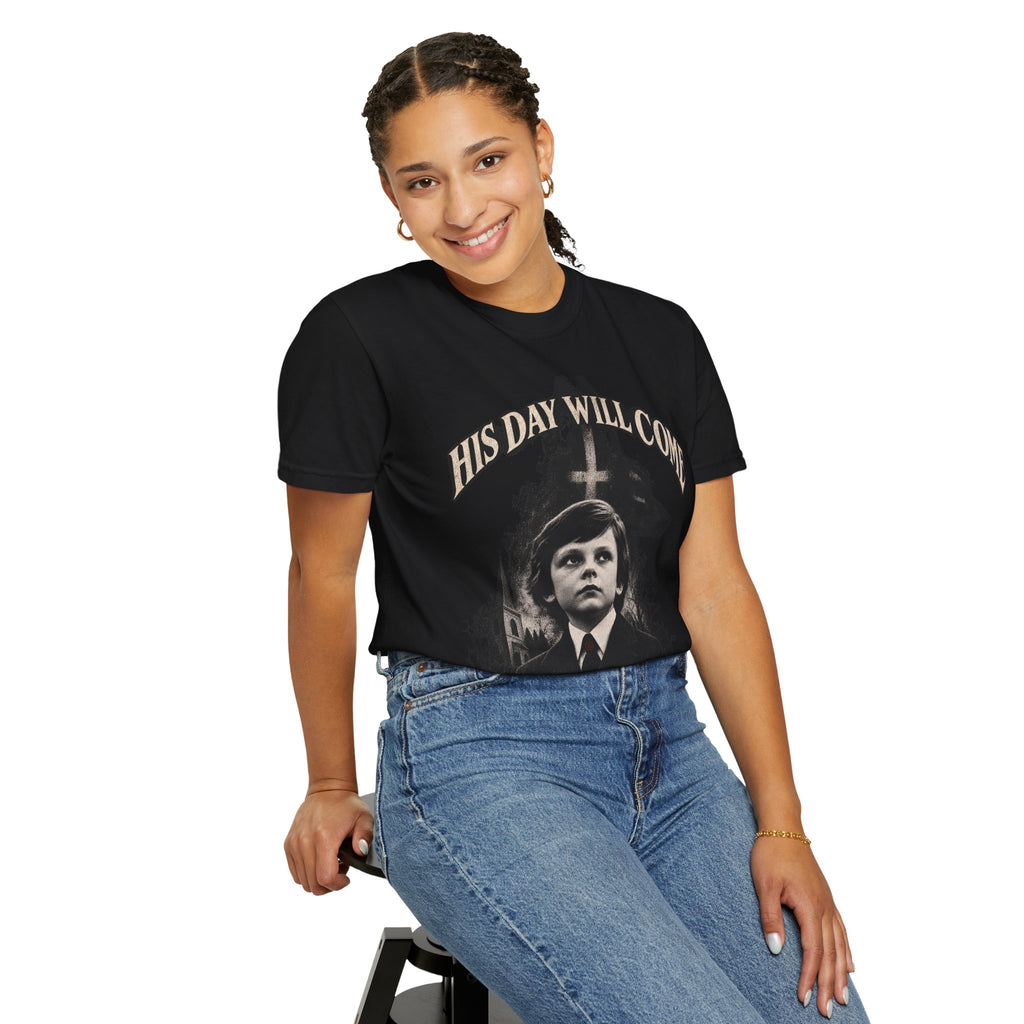 The Omen "His Day Will Come" Damien Graphic Tee