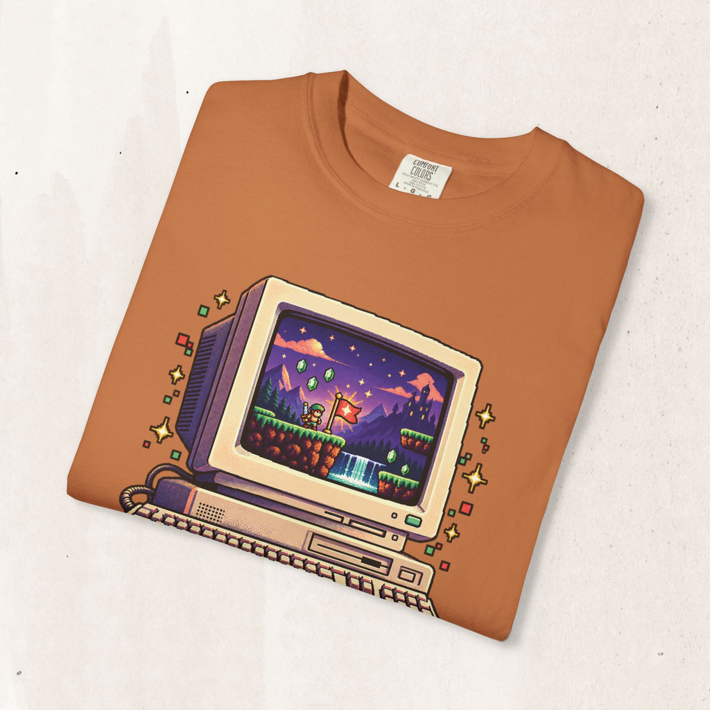 Retro Computer 'Just One More Level' Gaming Tee