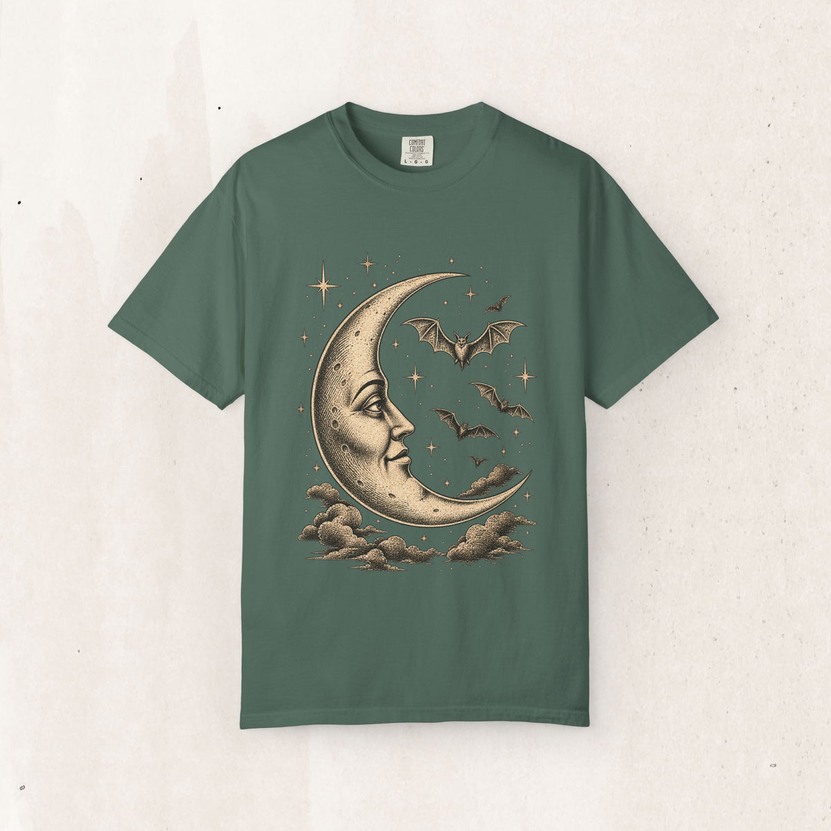 Crescent Moon & Bats Tee
