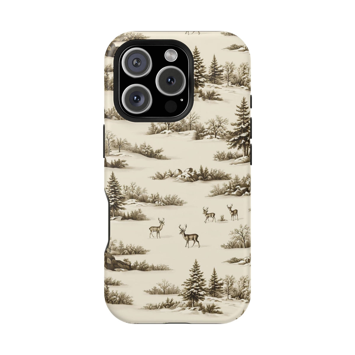 Deer & Pine Woodland Magnetic Phone Case, alternate view