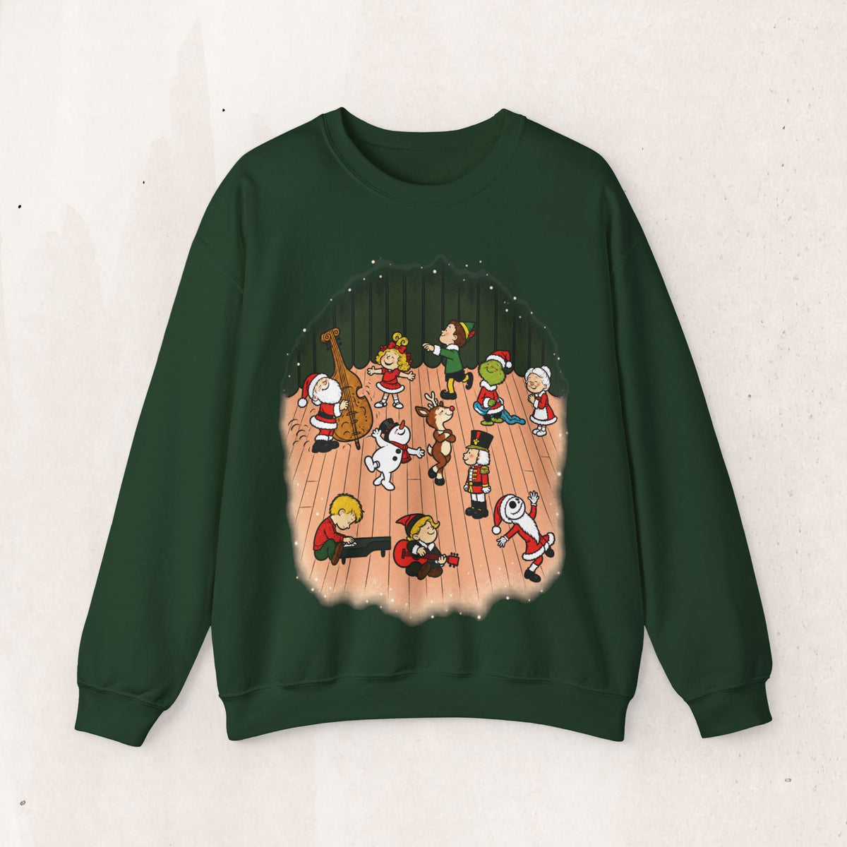 Peanuts Parody Christmas Characters sweatshirt
